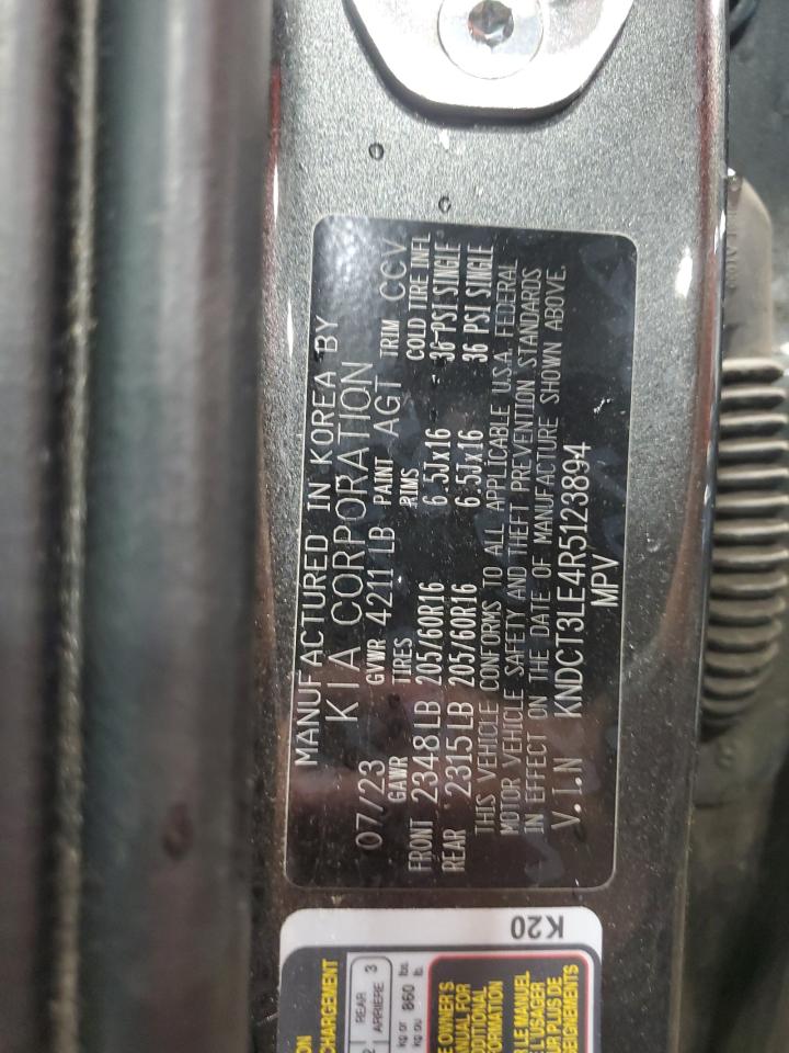 2024 Kia Niro Sx VIN: KNDCT3LE4R5123894 Lot: 72075645