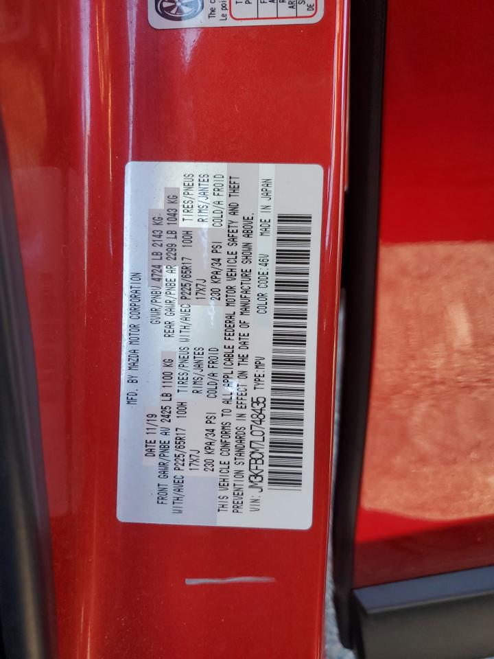 2020 Mazda Cx-5 Touring VIN: JM3KFBCM7L0748435 Lot: 84238515