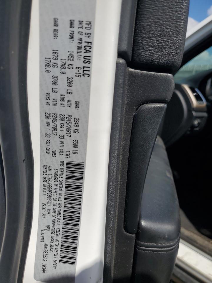 2015 Jeep Grand Cherokee Laredo VIN: 1C4RJFAG4FC908767 Lot: 80574225