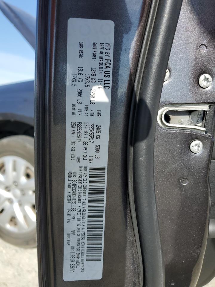 2017 Dodge Journey Se VIN: 3C4PDCAB3HT551168 Lot: 71287445