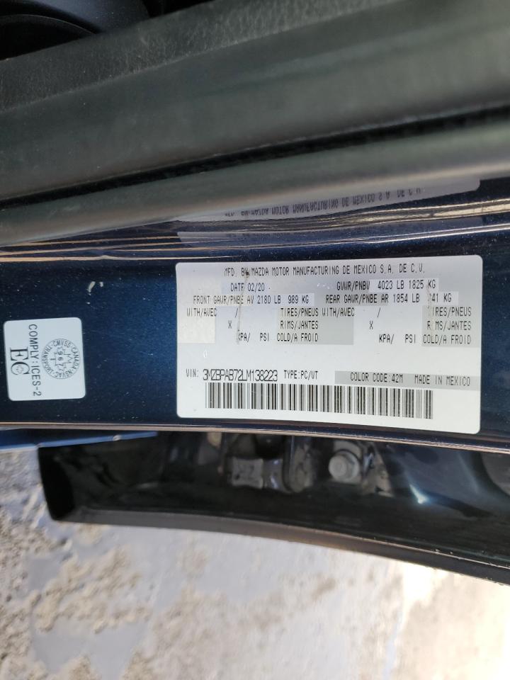 2020 Mazda 3 VIN: 3MZBPAB72LM138223 Lot: 80690975