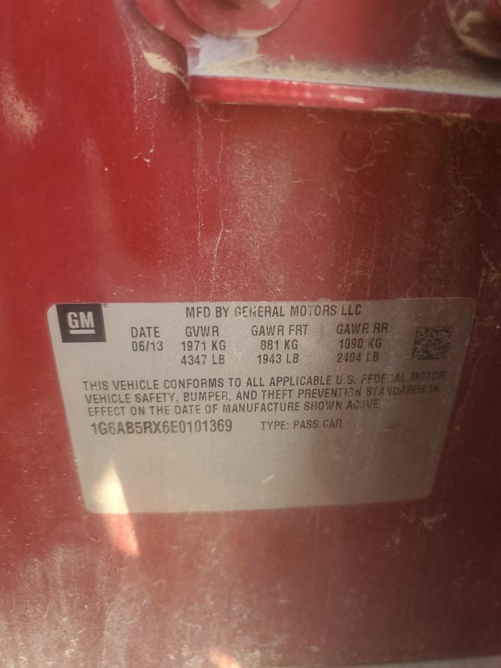 2014 Cadillac Ats Luxury VIN: 1G6AB5RX6E0101369 Lot: 80560105