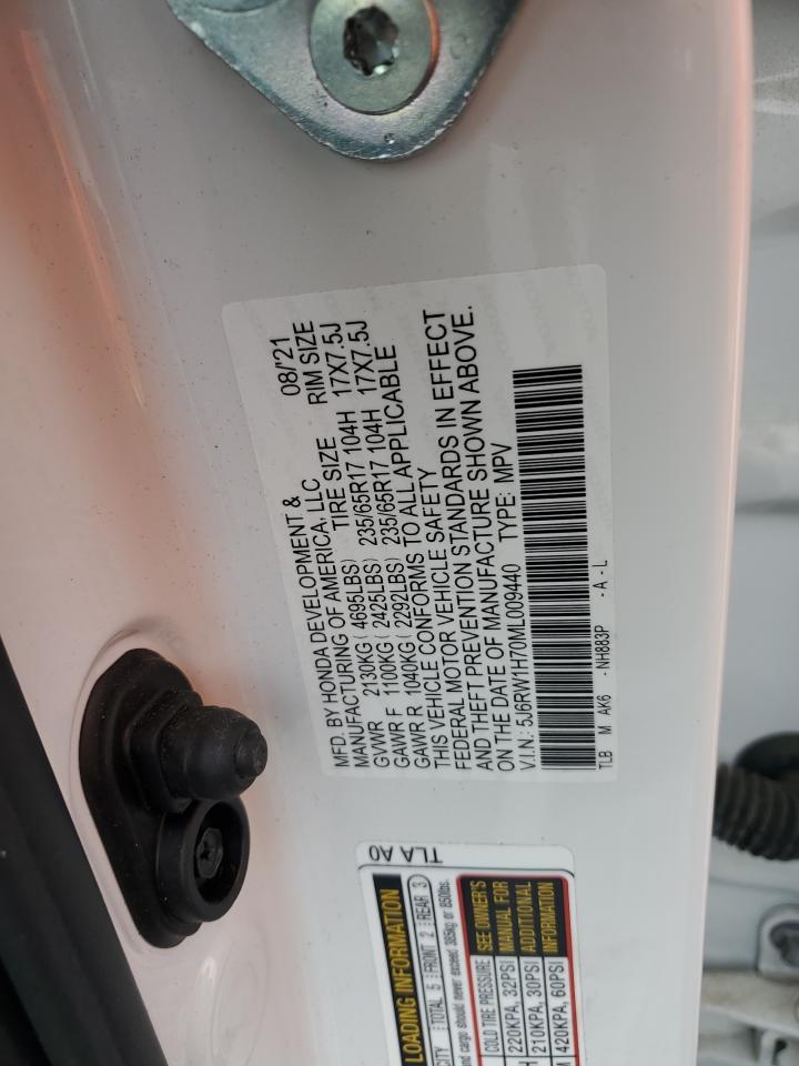 2021 Honda Cr-V Se VIN: 5J6RW1H70ML009440 Lot: 71199095