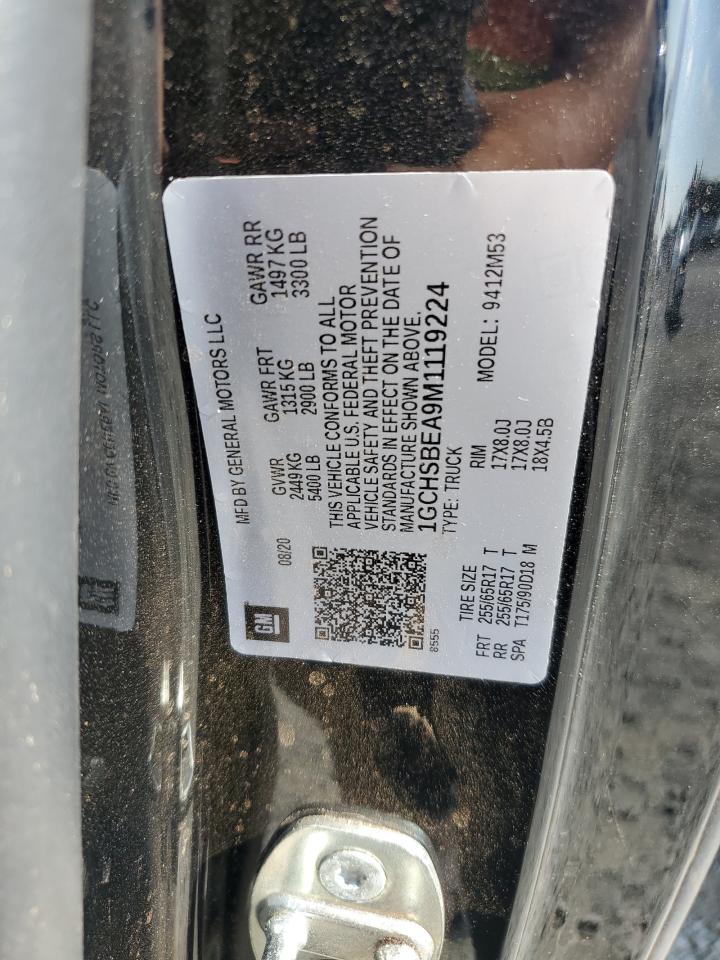 2021 Chevrolet Colorado VIN: 1GCHSBEA9M1119224 Lot: 81804515