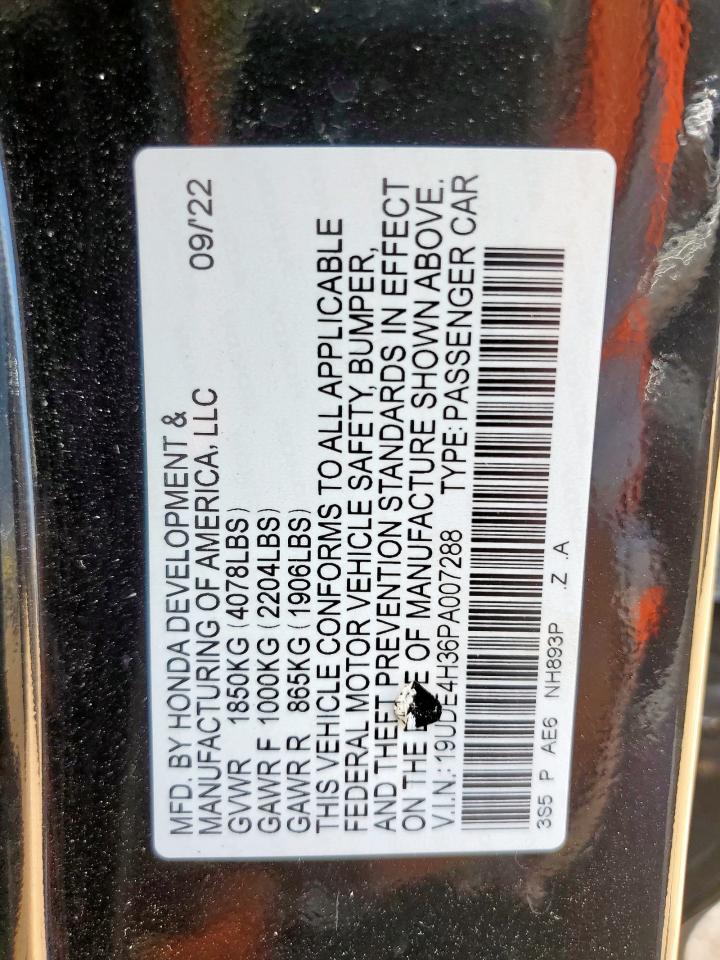 2023 Acura Integra A-Spec VIN: 19UDE4H36PA007288 Lot: 80360115