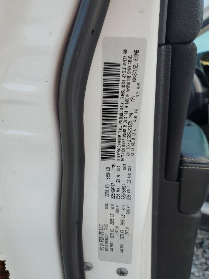 2015 Jeep Cherokee Latitude VIN: 1C4PJLCBXFW771274 Lot: 81843885