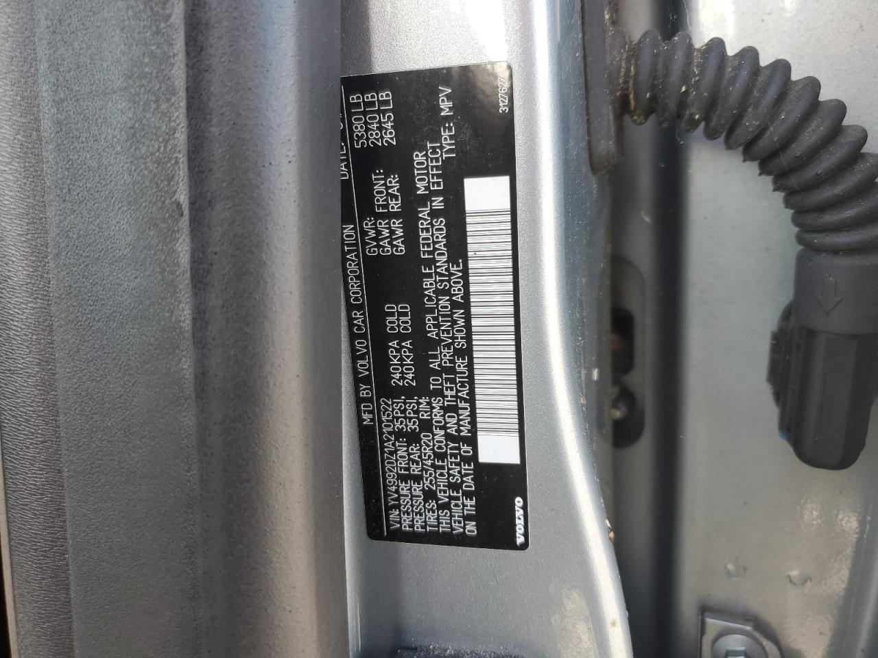 2010 Volvo Xc60 T6 VIN: YV4992DZ1A2101522 Lot: 81432245