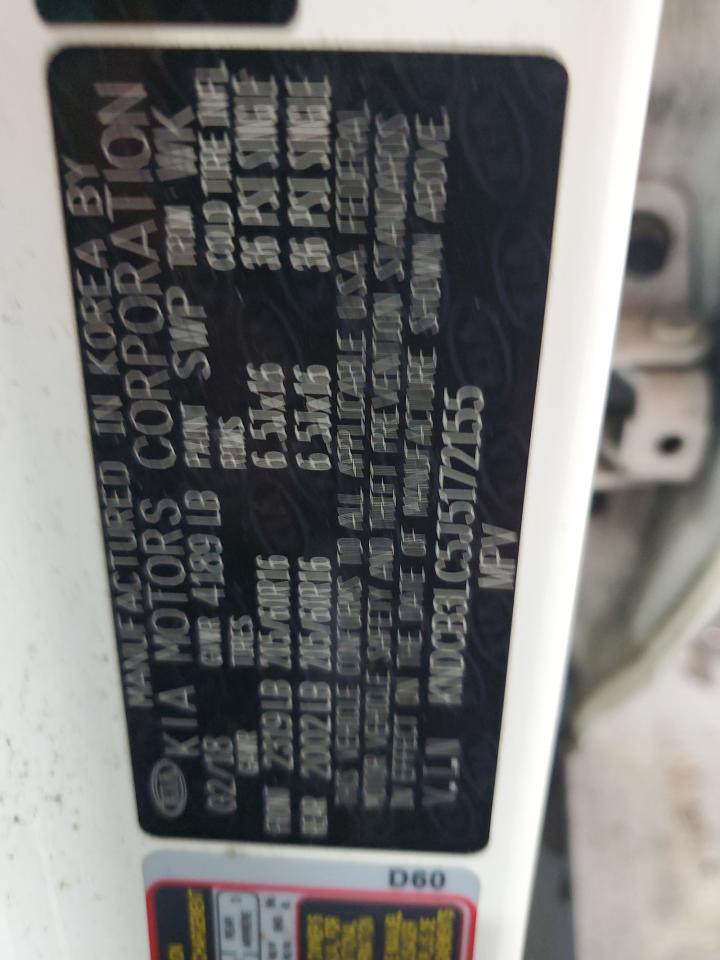 2018 Kia Niro Fe VIN: KNDCB3LC5J5172155 Lot: 83784165