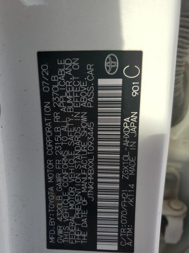 2020 Toyota C-Hr Xle VIN: JTNKHMBXXL1093445 Lot: 84606615