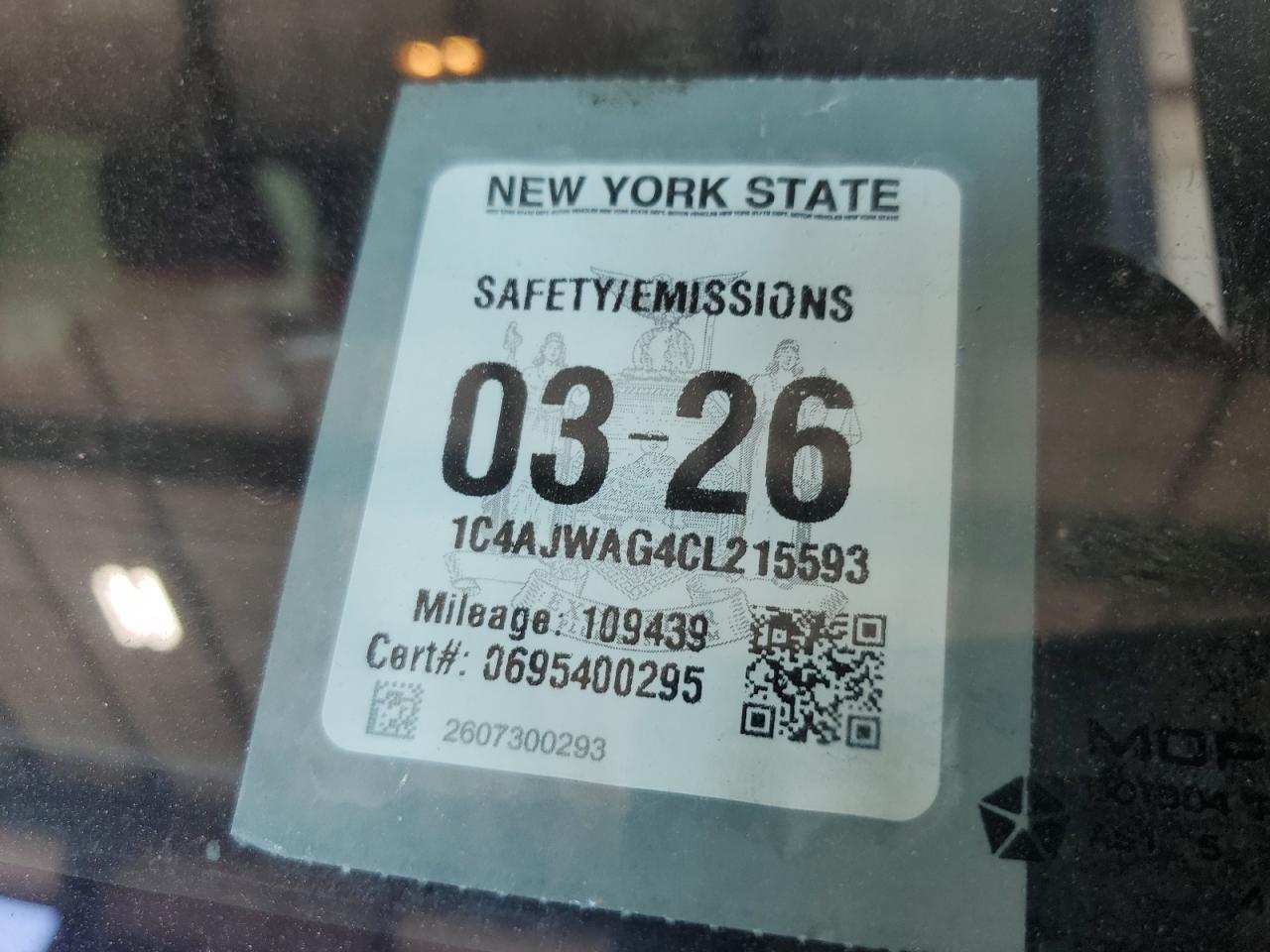 2012 Jeep Wrangler Sport VIN: 1C4AJWAG4CL215593 Lot: 71013325