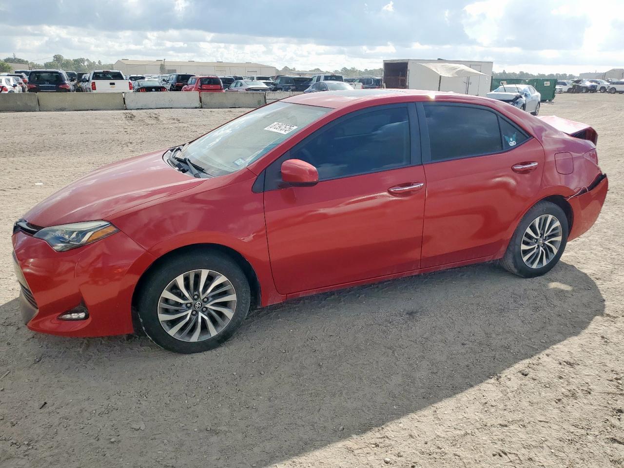 2019 Toyota Corolla L red null gas 5YFBURHE1KP924425 photo #1