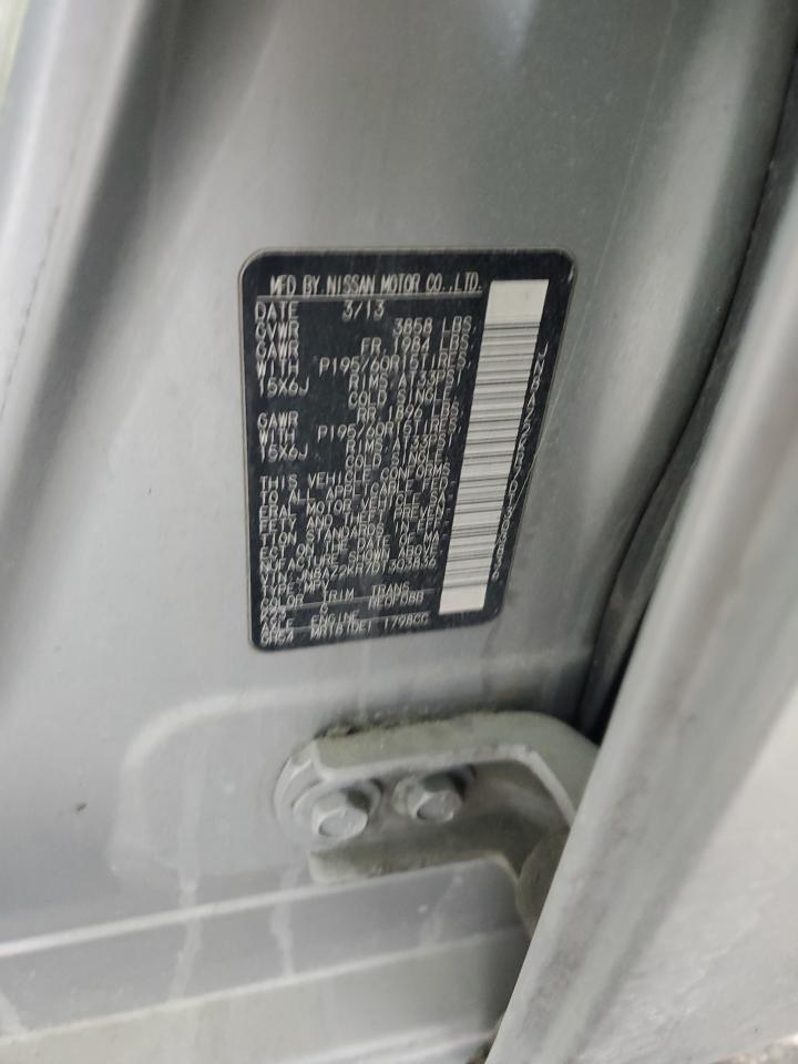 2013 Nissan Cube S VIN: JN8AZ2KR7DT303836 Lot: 80431715