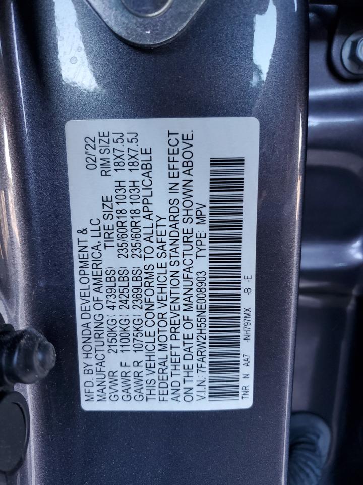 2022 Honda Cr-V Ex VIN: 7FARW2H55NE008903 Lot: 81596085