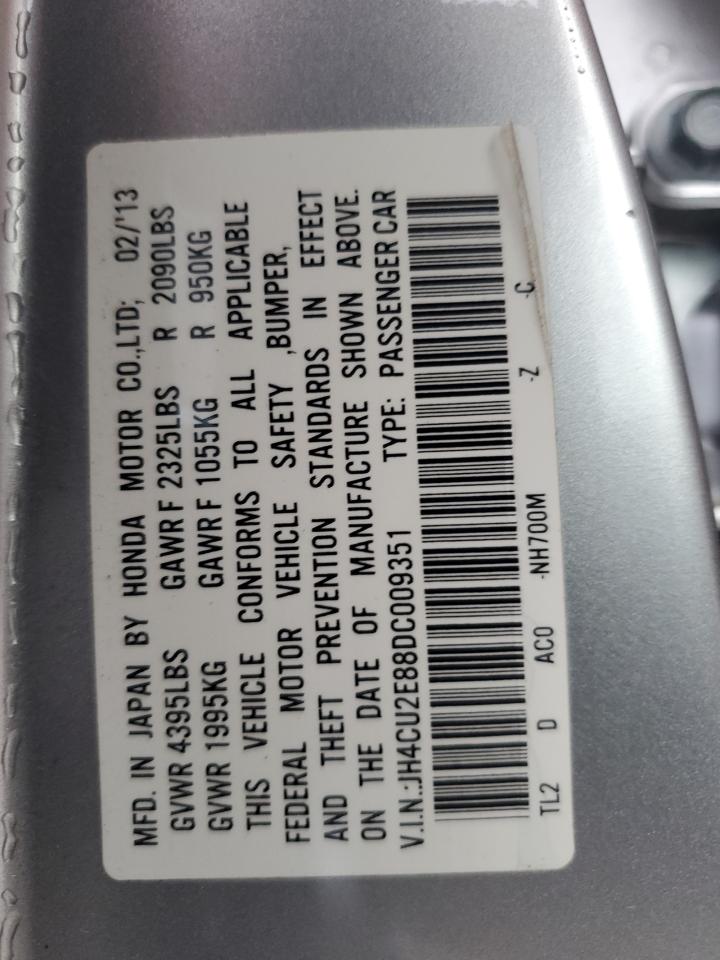 2013 Acura Tsx Se VIN: JH4CU2E88DC009351 Lot: 87469755