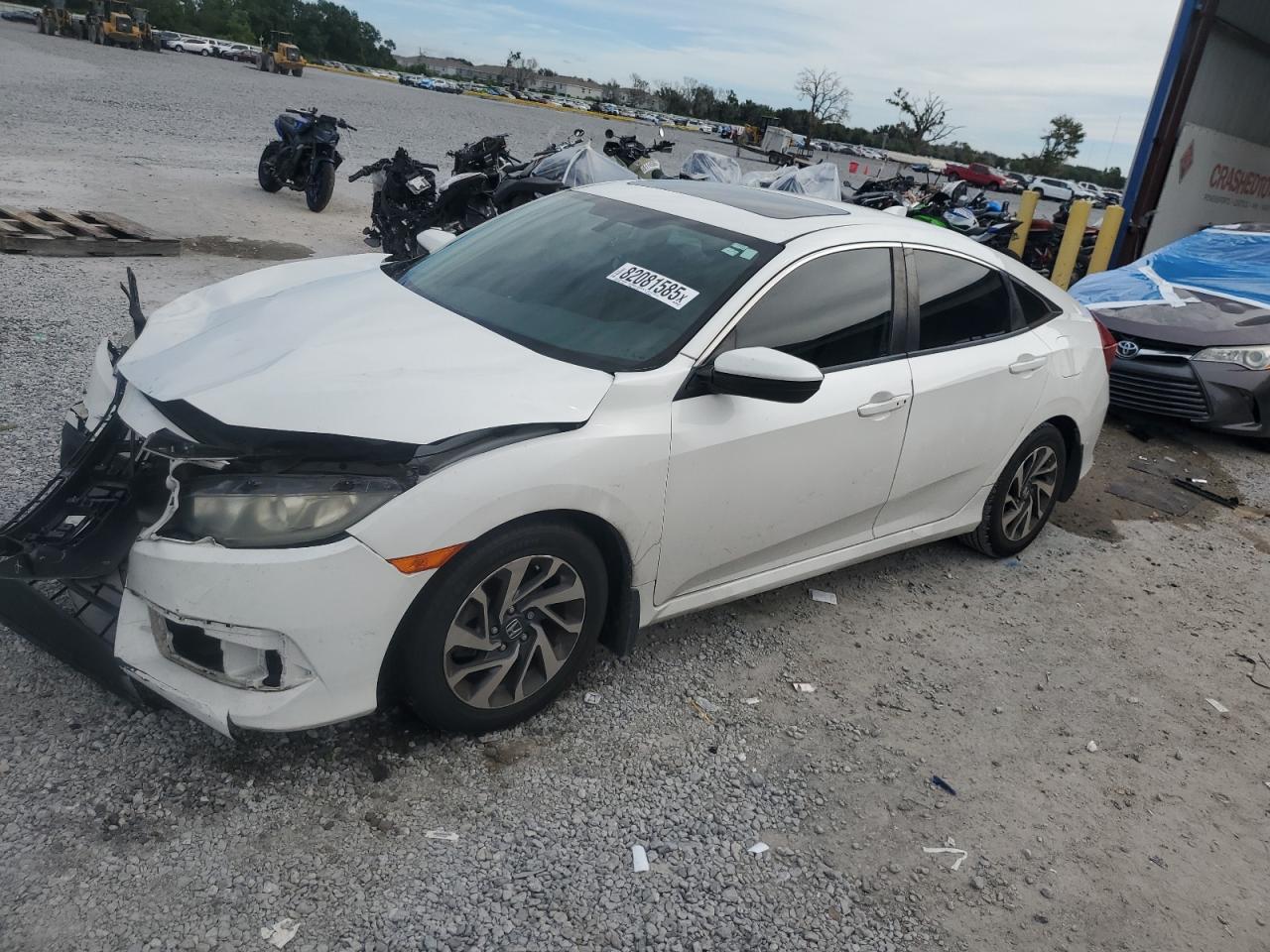 2018 Honda Civic Ex VIN: 19XFC2F77JE001026 Lot: 82081585