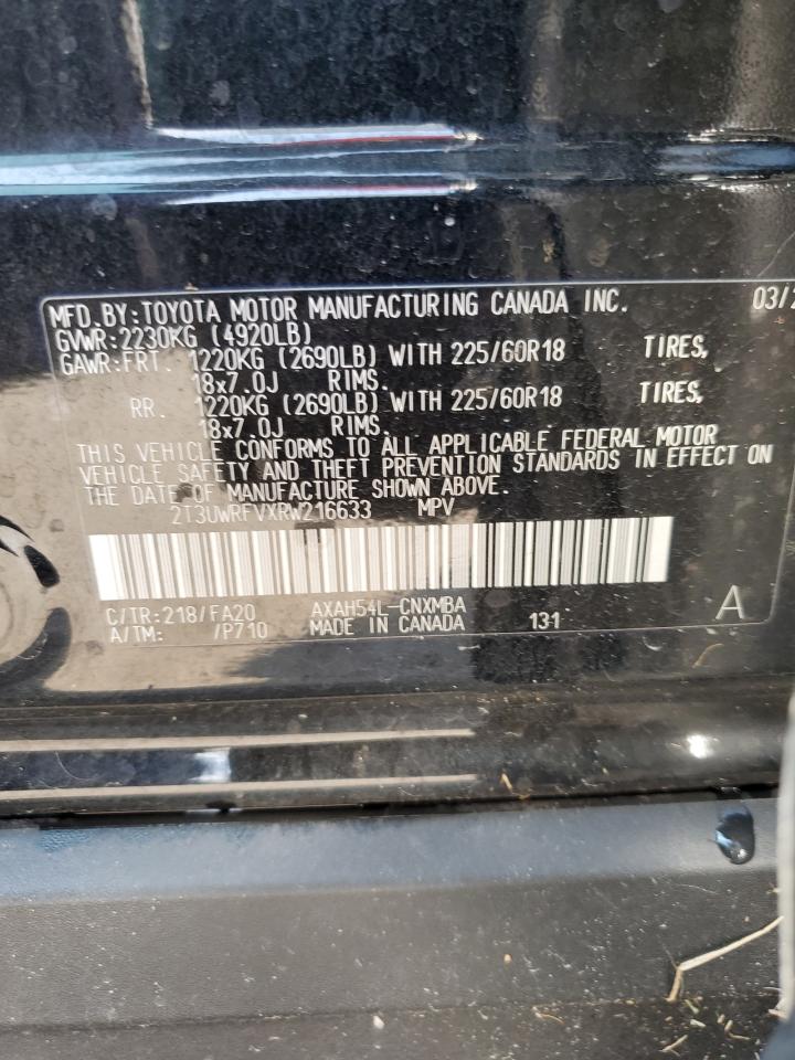 2024 Toyota Rav4 Woodland Edition VIN: 2T3UWRFVXRW216633 Lot: 80611805