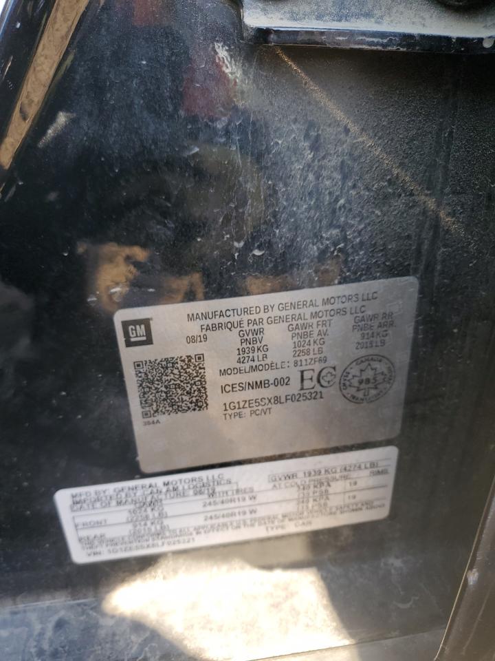 2020 Chevrolet Malibu Premier VIN: 1G1ZE5SX8LF025321 Lot: 84217895