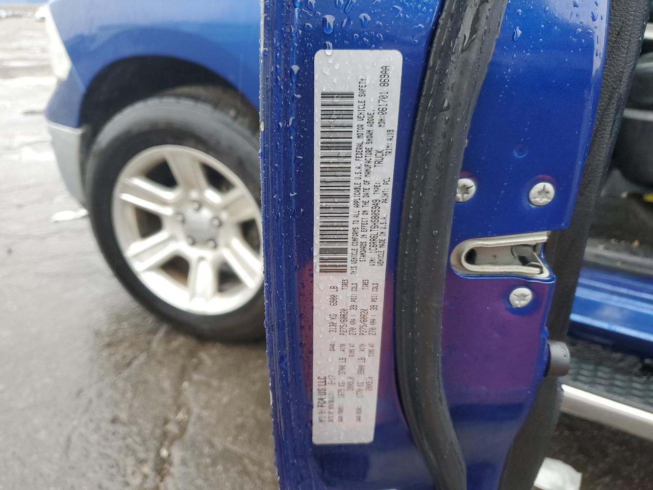 2017 Ram 1500 Slt VIN: 1C6RR6LT6HS805949 Lot: 81417505