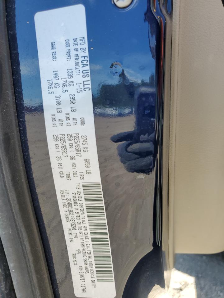 2015 Chrysler Town & Country Touring VIN: 2C4RC1BG1FR673201 Lot: 71258185