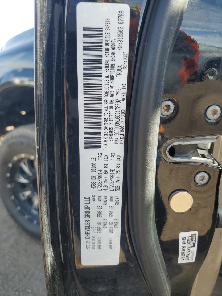 2012 Dodge Ram 3500 Longhorn VIN: 3C63D3NL6CG172787 Lot: 82139205
