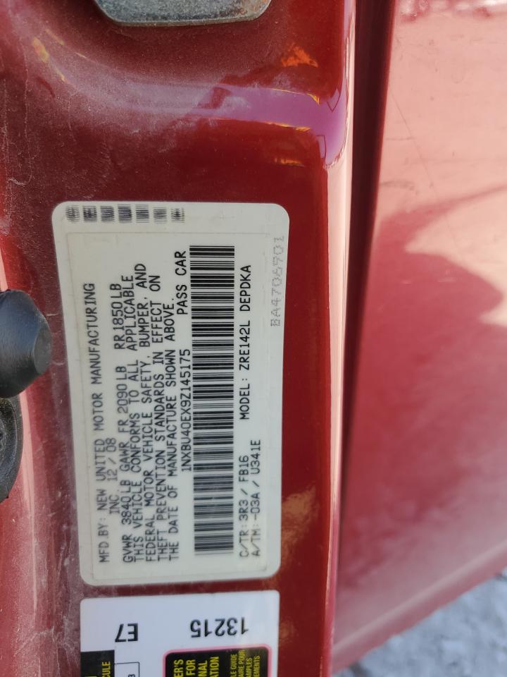 2009 Toyota Corolla Base VIN: 1NXBU40EX9Z145175 Lot: 81090675