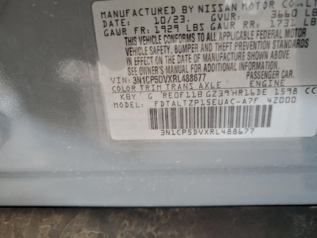 2024 Nissan Kicks Sr VIN: 3N1CP5DVXRL488677 Lot: 71269785