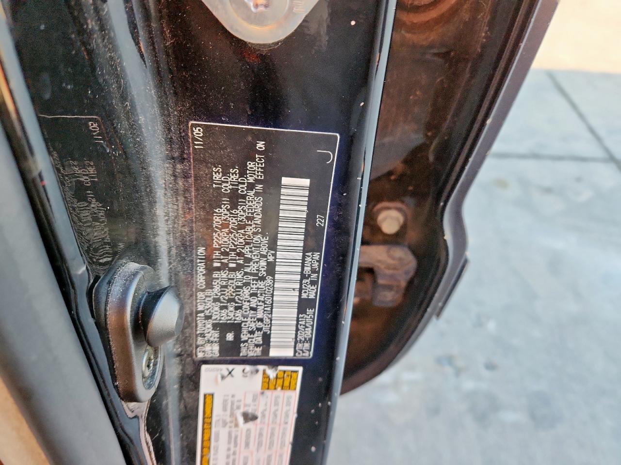 2006 Toyota Highlander Limited VIN: JTEGP21A160102389 Lot: 81838595