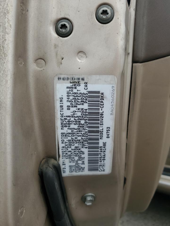 2001 Toyota Camry Ce VIN: 4T1BG22K71U093894 Lot: 84290245