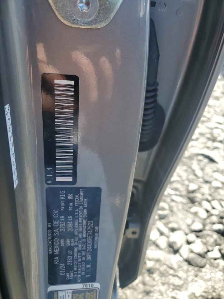 2024 Kia Forte Lx VIN: 3KPF24AD0RE747521 Lot: 83938885