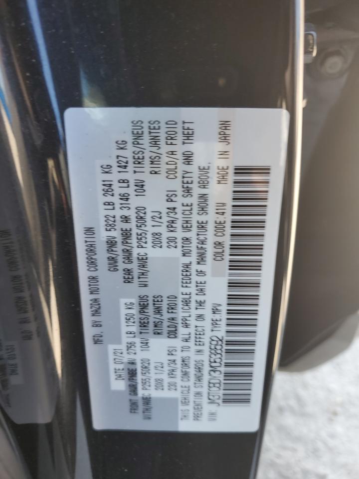 2021 Mazda Cx-9 Grand Touring VIN: JM3TCBDY3M0538592 Lot: 81270955