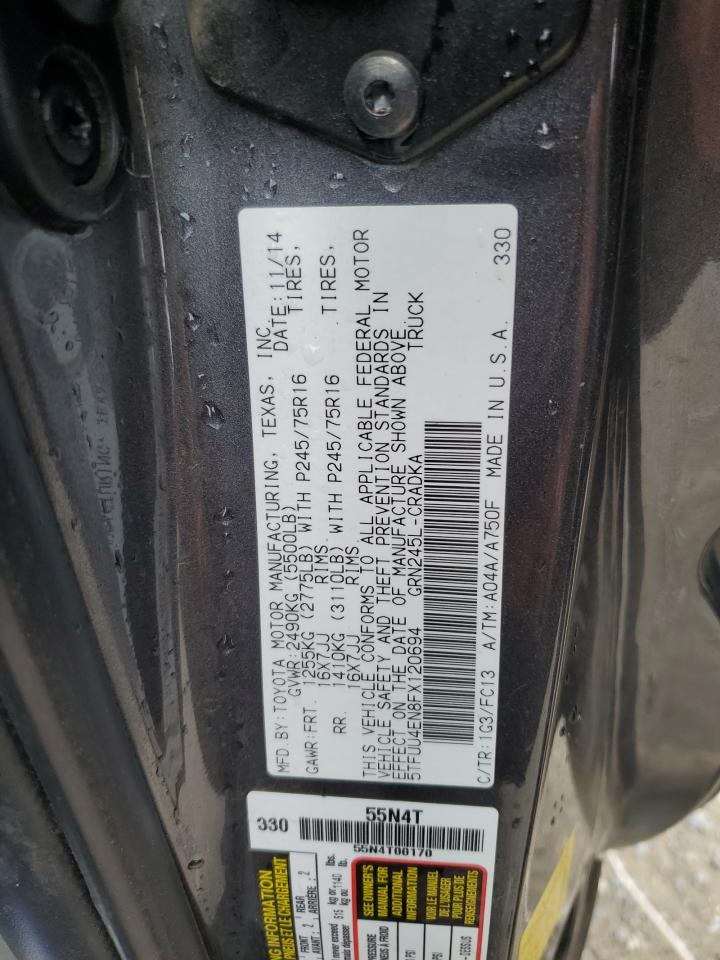 2015 Toyota Tacoma Access Cab VIN: 5TFUU4EN8FX120694 Lot: 81325875