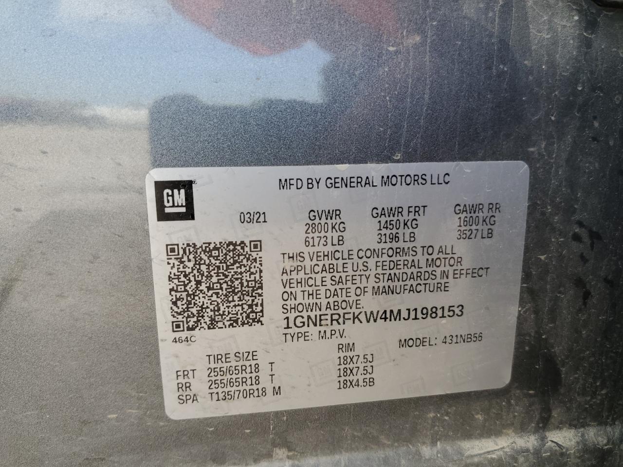 2021 Chevrolet Traverse Ls VIN: 1GNERFKW4MJ198153 Lot: 80279515