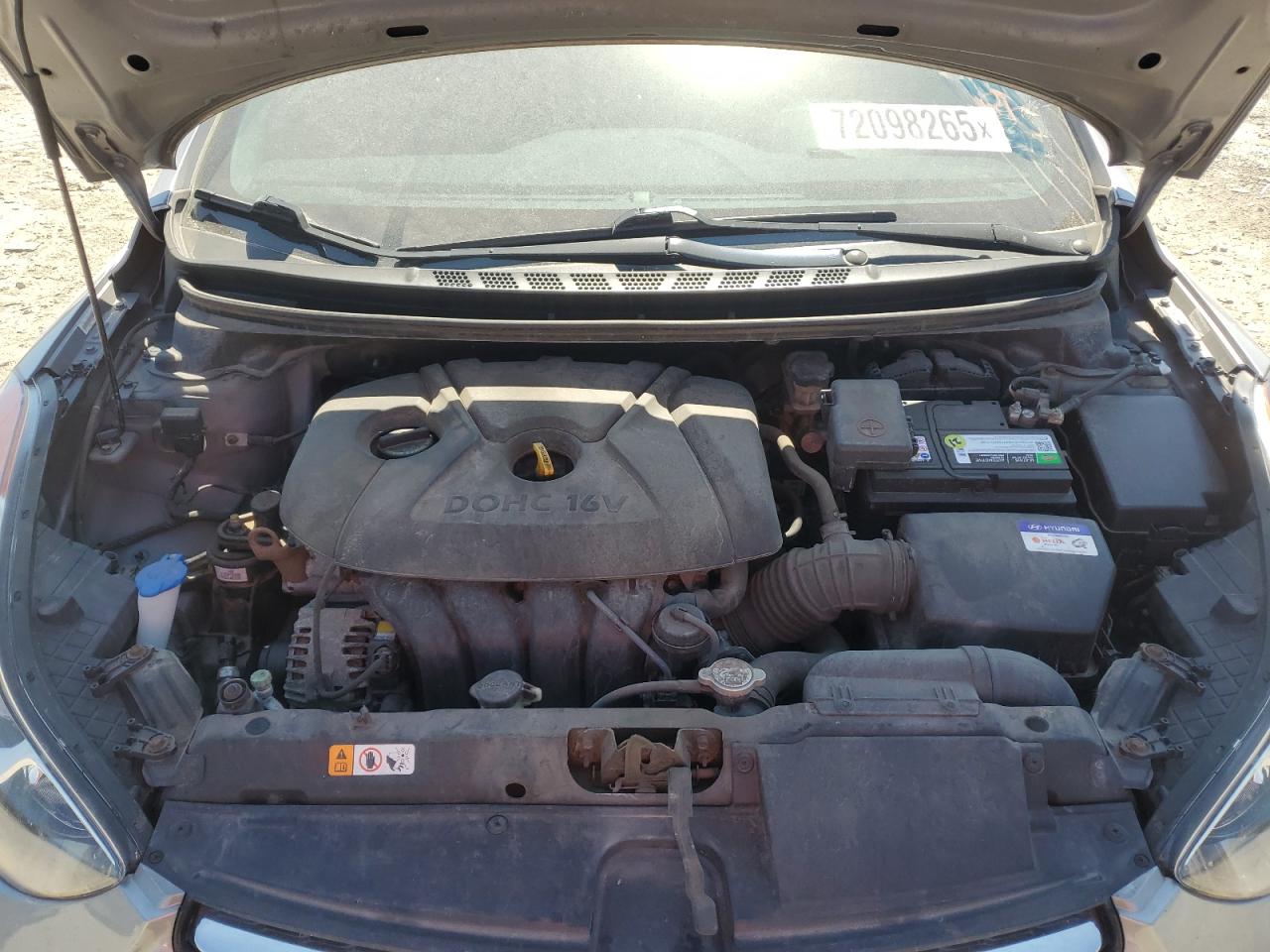 2013 Hyundai Elantra Gls VIN: KMHDH4AEXDU532331 Lot: 72098265