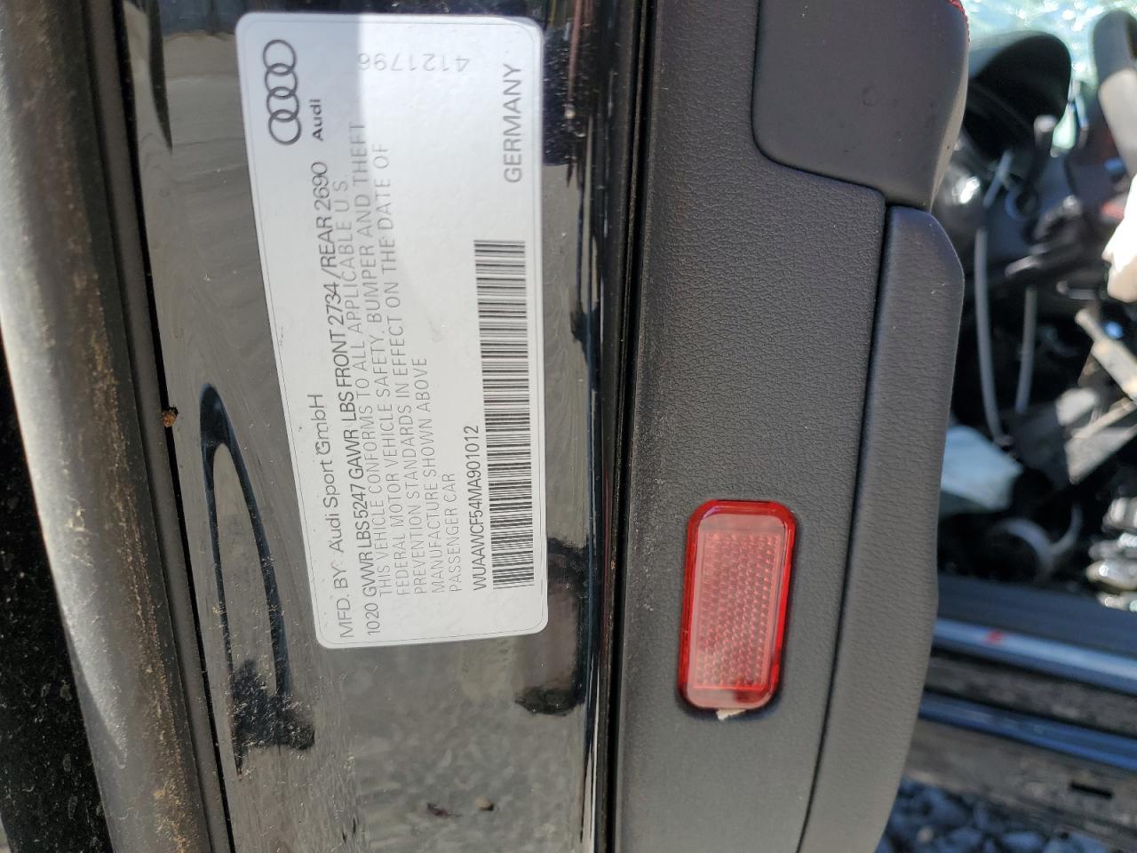 2021 Audi Rs5 VIN: WUAAWCF54MA901012 Lot: 81834445