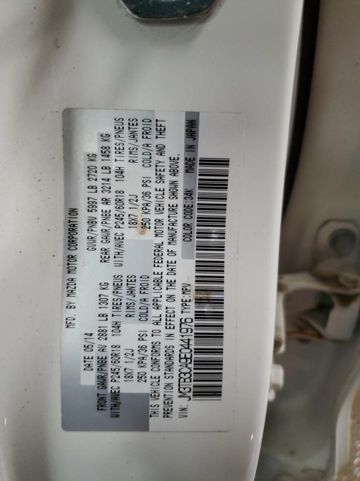 2014 Mazda Cx-9 Touring VIN: JM3TB3CA9E0441976 Lot: 81199075