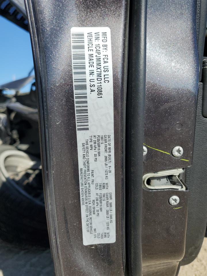 2021 Jeep Cherokee Latitude Lux VIN: 1C4PJMMX7MD110861 Lot: 81767005