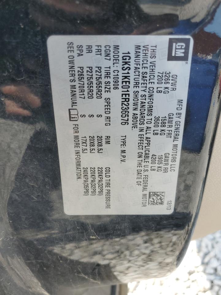 2014 GMC Yukon Xl C1500 Slt VIN: 1GKS1KE01ER236576 Lot: 83852645