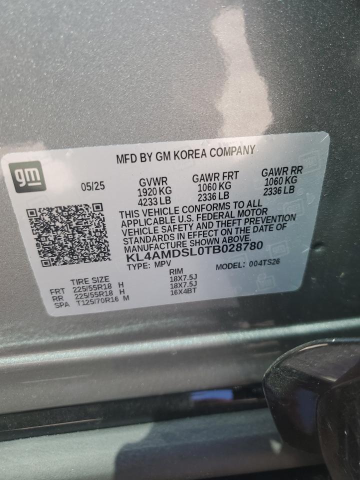 2026 Buick Encore Gx Sport Touring VIN: KL4AMDSL0TB028780 Lot: 81632385
