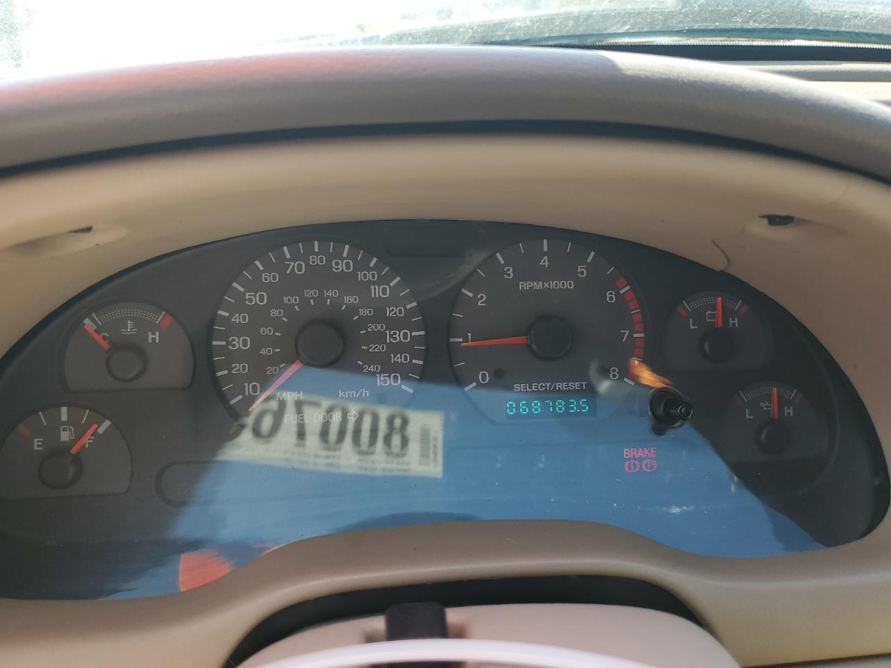 2000 Ford Mustang Gt VIN: 1FAFP45X6YF272134 Lot: 80076545