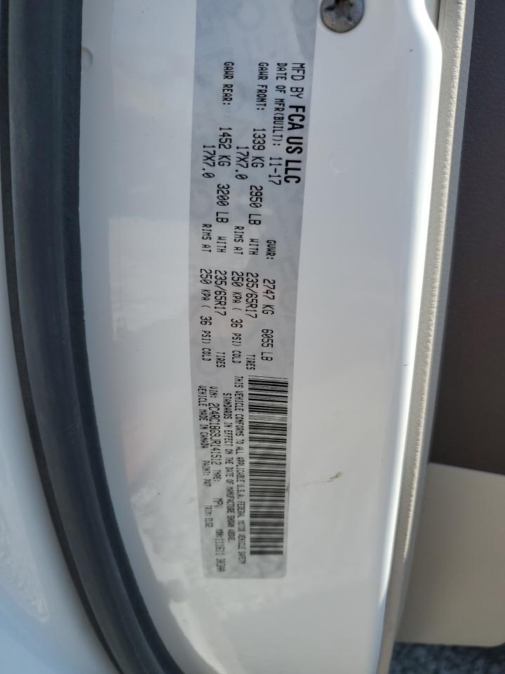 2018 Chrysler Pacifica Touring L VIN: 2C4RC1BG9JR141512 Lot: 71964325