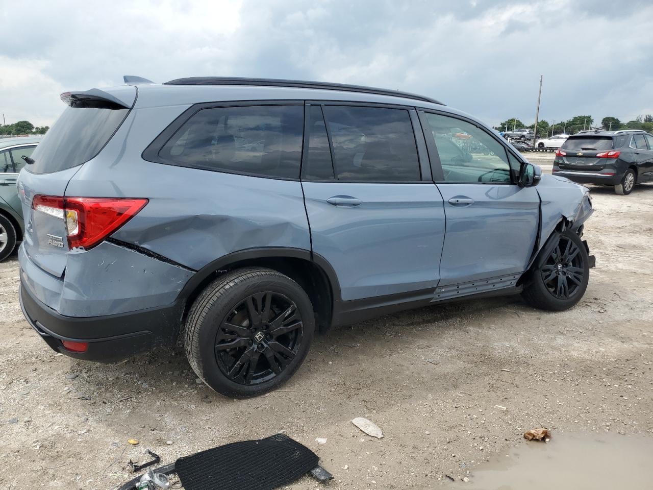 2022 Honda Pilot Se blue null gas 5FNYF6H29NB056859 photo #4