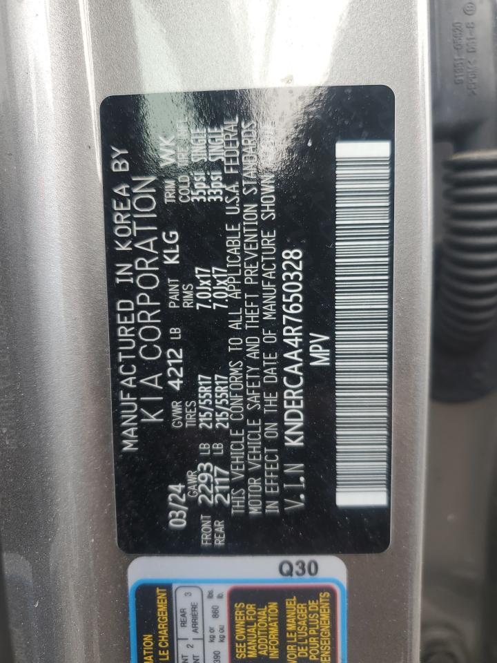 2024 Kia Seltos Ex VIN: KNDERCAA4R7650328 Lot: 81722875