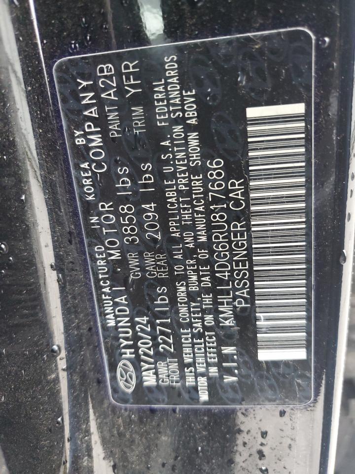 2024 Hyundai Elantra Se VIN: KMHLL4DG6RU817686 Lot: 81459855