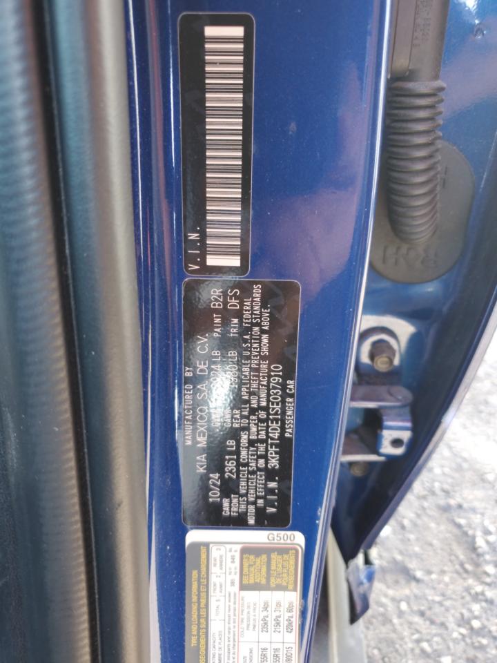 2025 Kia K4 Lx VIN: 3KPFT4DE1SE037910 Lot: 84358305