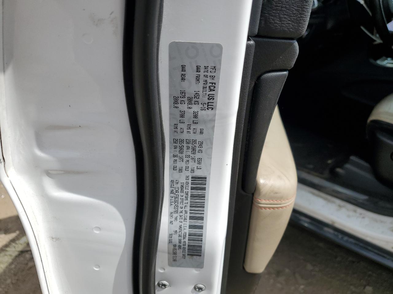 2016 Jeep Grand Cherokee Limited VIN: 1C4RJFBG3GC453765 Lot: 70874775