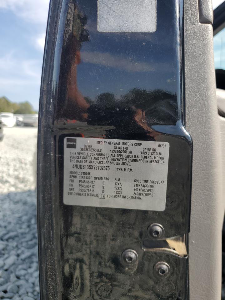 2007 Isuzu Ascender S VIN: 4NUDS13SX72702375 Lot: 81662375