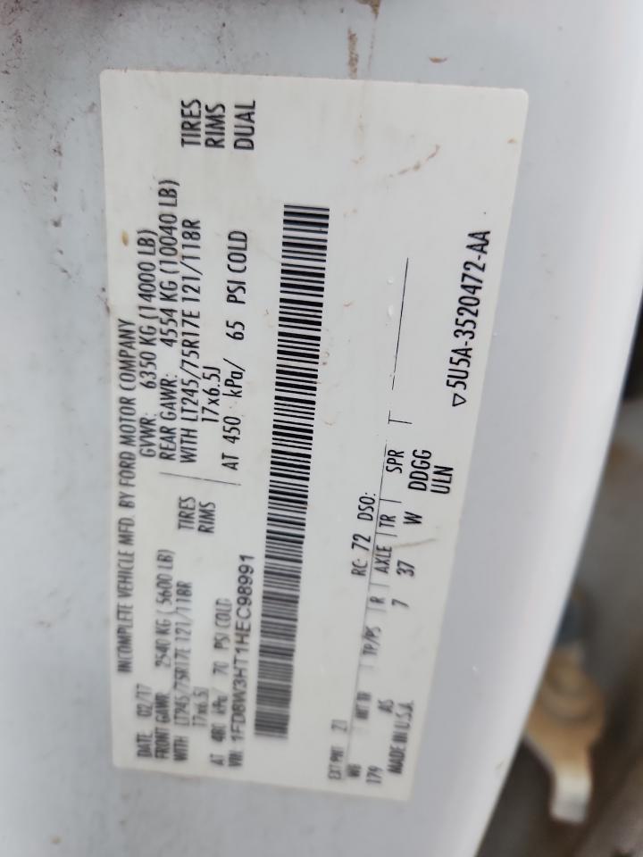 2017 Ford F350 Super Duty VIN: 1FD8W3HT1HEC98991 Lot: 81523025