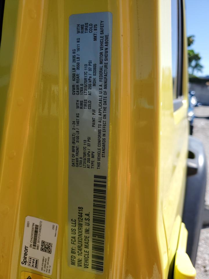 2024 Jeep Wrangler Sport VIN: 1C4RJXDNXRW124418 Lot: 84255475