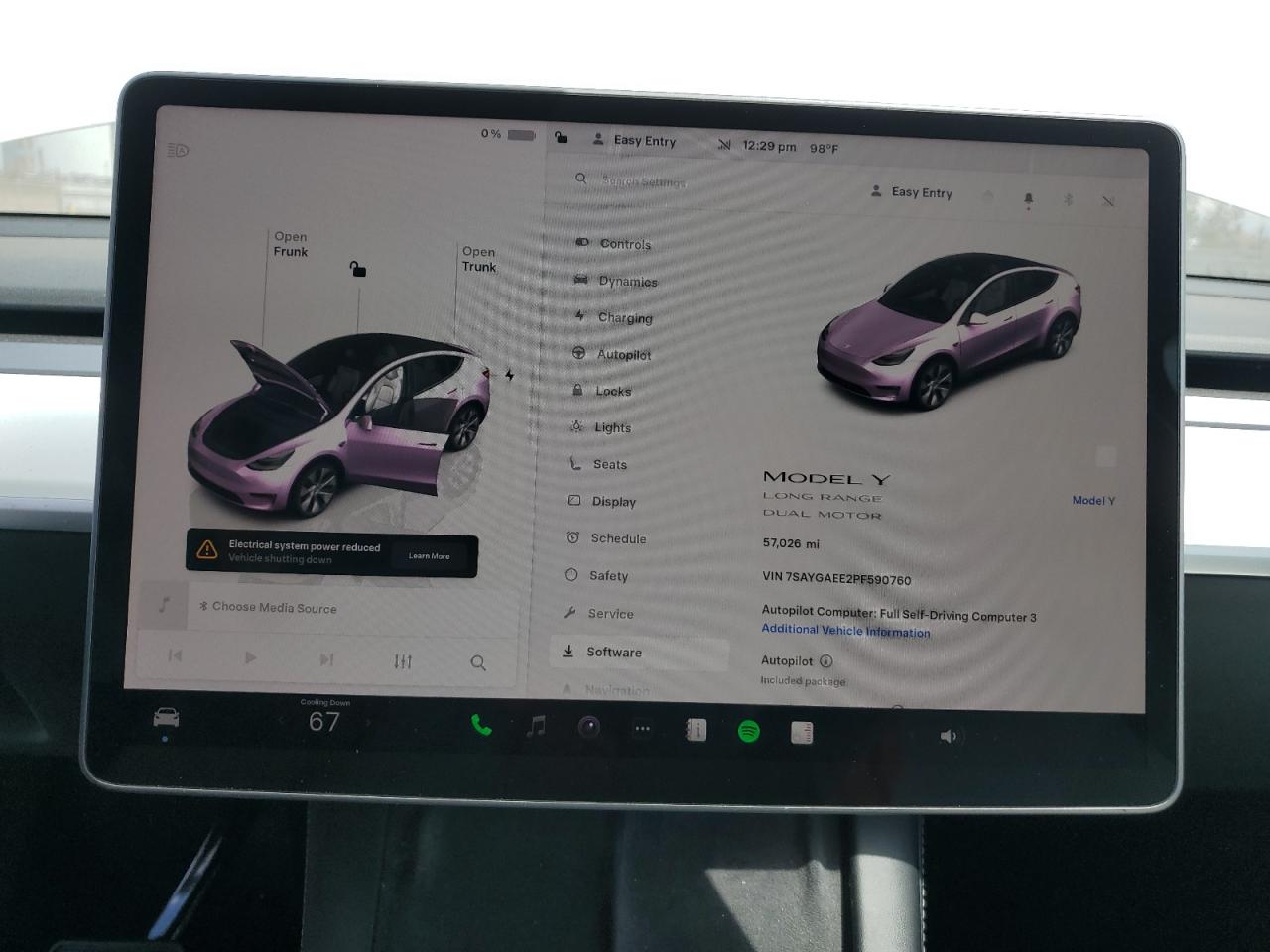 2023 Tesla Model Y VIN: 7SAYGAEE2PF590760 Lot: 69752835