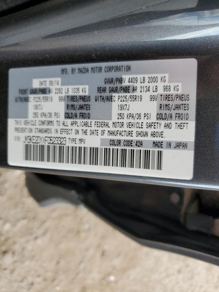 2015 Mazda Cx-5 Gt VIN: JM3KE2DYXF0523323 Lot: 80585045